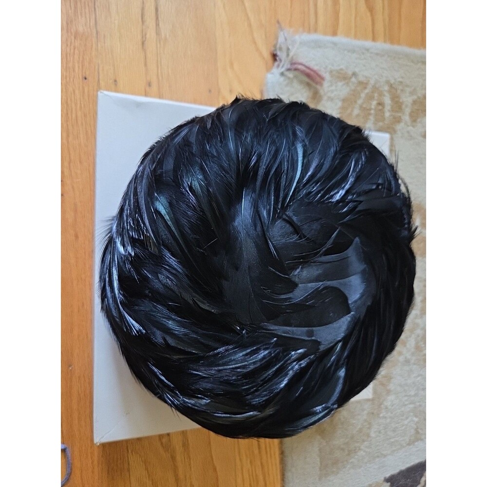 Vintage Black Feather Women's Hat